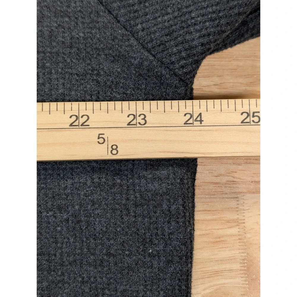 Coleman Mens XL Charcoal Gray Sherpa Lined Henley Pullover Sweatshirt Fall 2022